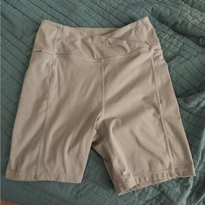 Danskin High Rise Biker Shorts Sage Green Medium Activewear